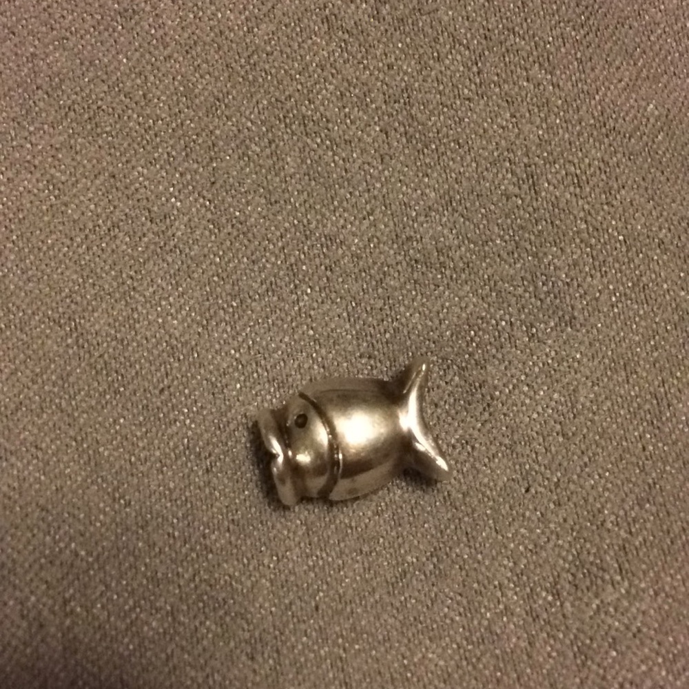 Silver PANDORA Charm Fish.